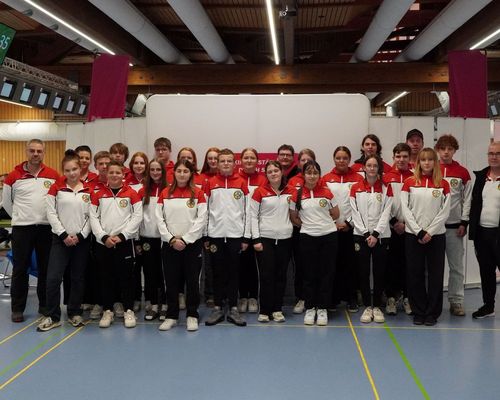 Das hessische Team bei der JugendVerbandsRunde 2025 in München. (Foto: Jessica Kraft)