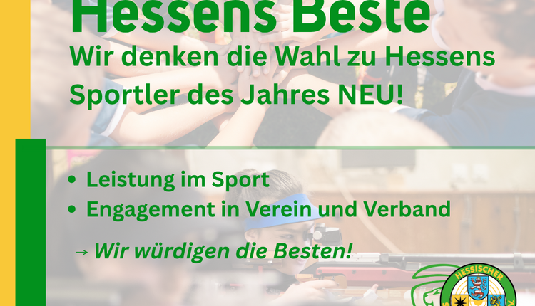Hessens Beste: Wir denken die Wahl zu Hessens Sportlerinnen und Sportlern des Jahres neu!