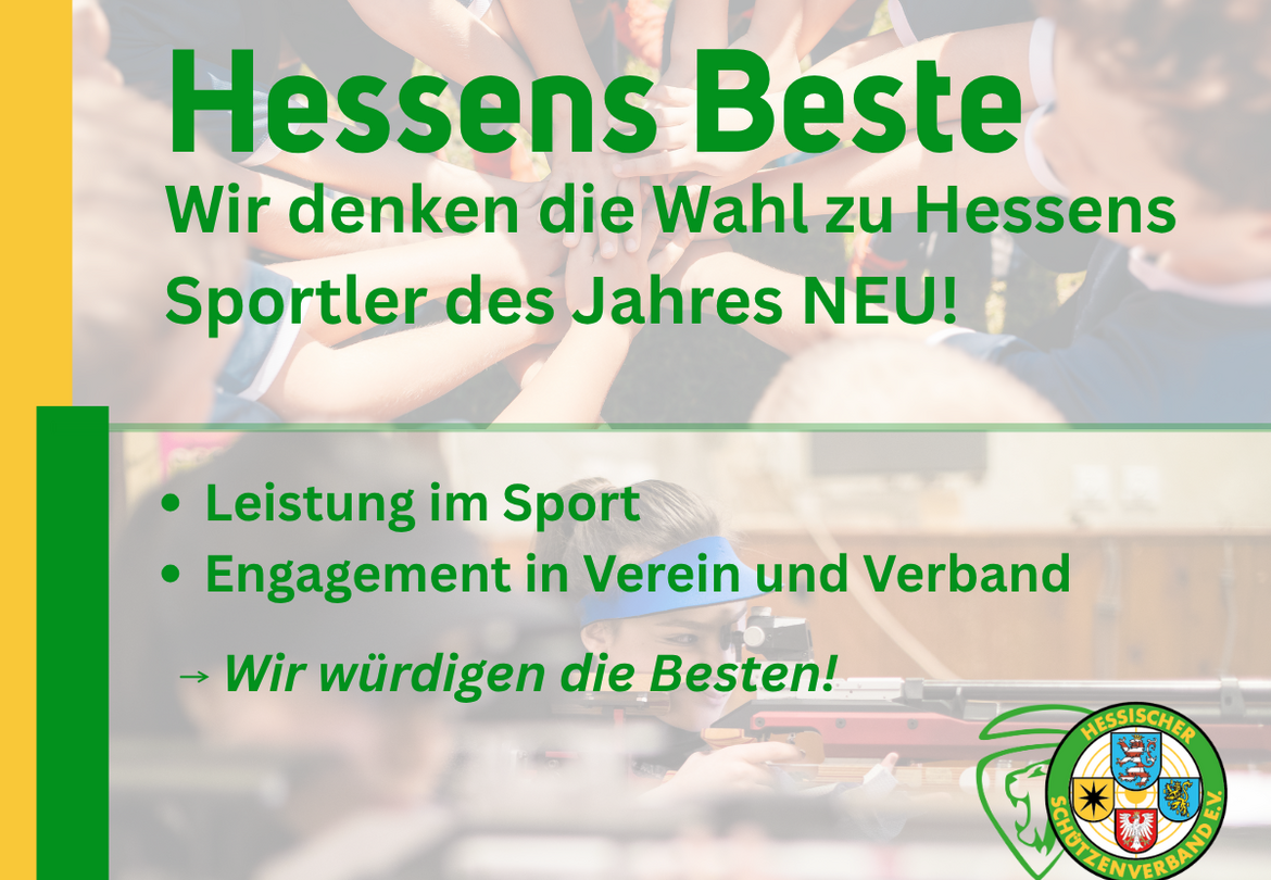 Hessens Beste: Wir denken die Wahl zu Hessens Sportlerinnen und Sportlern des Jahres neu!
