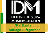 Startkarten Deutsche Meisterschaften Auflage Luftgewehr Dortmund