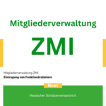 Mitgliederverwaltung - Funktionäre in ZMI eintragen und aktualisieren