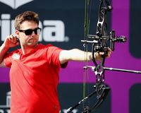 Bogenschütze beim Schuss - Florian Grafmans belegte Rang vier mit dem Compoundbogen bei den Herren. (Foto: Werner Wabnitz)