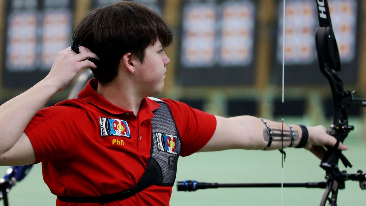 Phil Lüttmerding vom SV Böddiger wurde Vizemeister in der Recurve-Juniorenklasse. (Foto: Werner Wabnitz)
