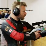 Uwe Faß, der Referent Laufende Scheibe des Hessischen Schützenverbandes, ist neuer Hessenmeister in der Disziplin Laufende Scheibe 50 Meter. (Foto: Werner Wabnitz)