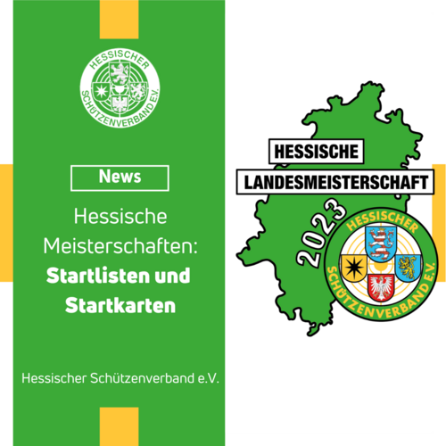 Hessische Meisterschaften 2023: Startlisten und Startkarten 