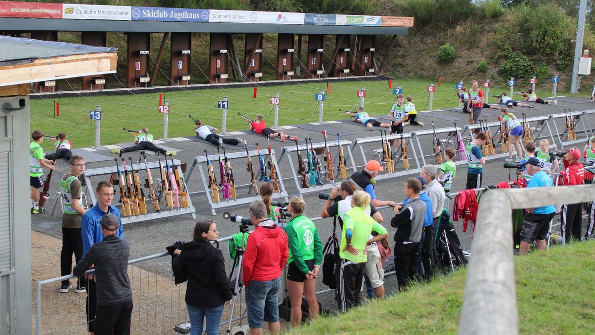 Deutsche Meisterschaften Sommerbiathlon Luftgewehr in Schmallenberg. (Foto: Herta Zeiler / OSB)