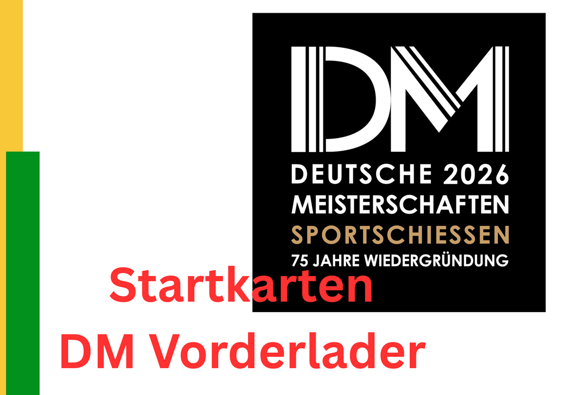 Startkarten Deutsche Meisterschaften Vorderlader