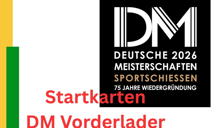 Startkarten Deutsche Meisterschaften Vorderlader