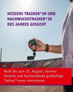 Jetzt Trainerin oder Trainer des Jahres nominieren
