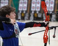 Lukas Becker gewann für den BSV Moischt in der Recurve-Schülerklasse. (Foto: Werner Wabnitz)
