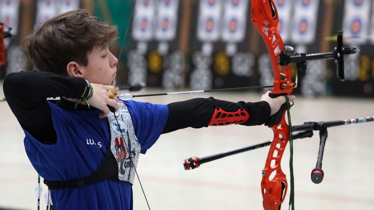 Lukas Becker gewann für den BSV Moischt in der Recurve-Schülerklasse. (Foto: Werner Wabnitz)