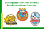 Leistungsabzeichen von DSB und HSV – Bestellfrist endet am 15. Oktober