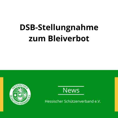 DSB-Stellungnahme zur Nutzung bleihaltiger Munition