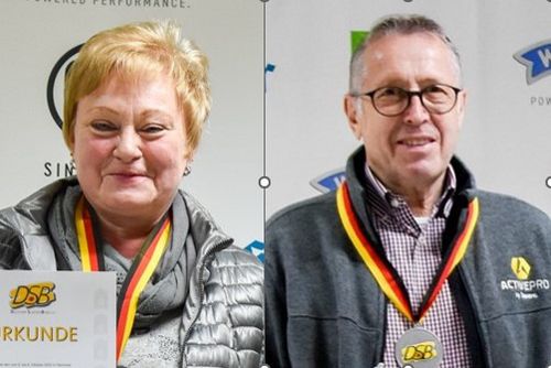 Silbermedaillen für Heike Sohl und Georg Schuchmann