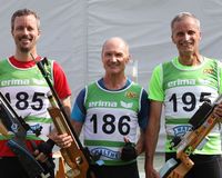 Bronze für Andreas Tempelfeld (rechts), es siegte Stephan Werner (Mitte) vor Markus Furtner (links). (Foto: Werner Wabnitz)