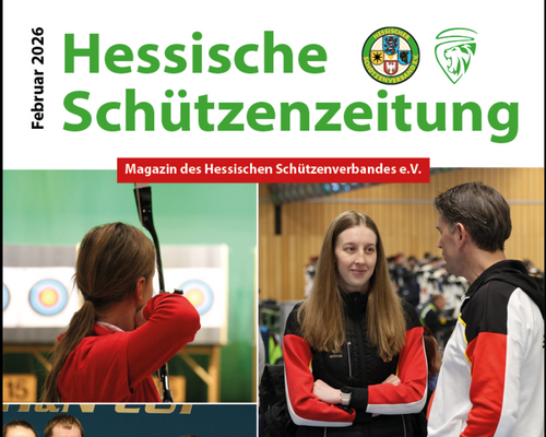 Titelseite der Hessischen Schützenzeitung Februar 2026