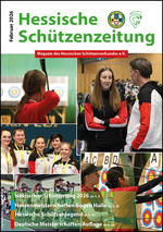 Titelseite der Hessischen Schützenzeitung Februar 2026