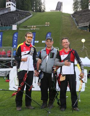 Feldbogen-Weltmeister von 20218: (von links) Florian Unruh, Jens Asbach und Michael Meyer. (Foto: Werner Wabnitz)
