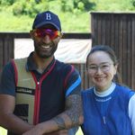Jeweils drei Medaillen gewannen Hicham Abou Khodr (links) und Zhaniya Aidarkhova bei den Hesssichen Meisterschaften in den Skeet-Wettebwerben. (Foto: Michael Eck)