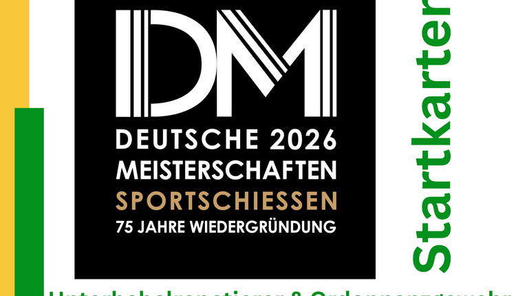 Startkarten verfügbar: Deutsche Meisterschaften Ordonnanzgewehr & Unterhebelrepetierer