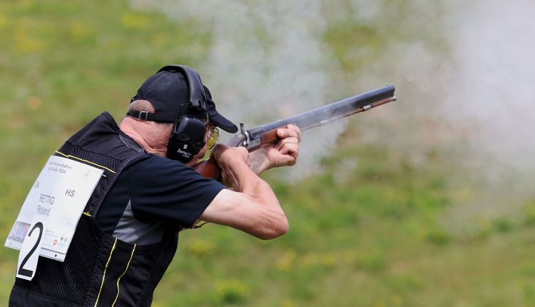 Roland Rettig und Stefan Burk überraschen - Hessenmeisterschaft Vorderlader Flinte in Fürth / Odenwald