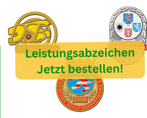 Leistungsabzeichen von DSB und HSV – Bestellfrist endet am 15. Oktober