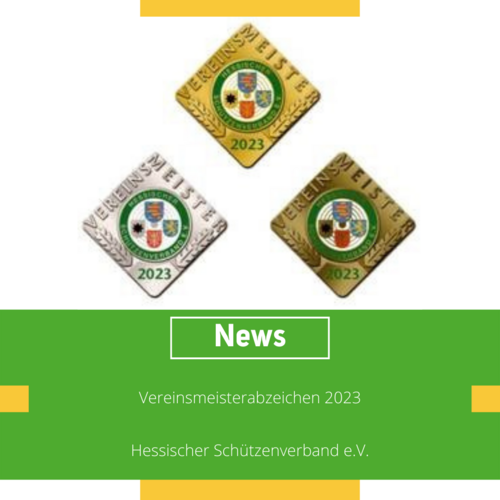 Jetzt bestellen: Vereinsmeisterabzeichen 2023
