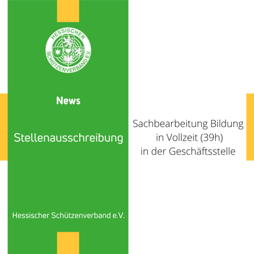 STELLENAUSSCHREIBUNG: Sachbearbeiter Bildung (m/w/d) in Vollzeit (39h)