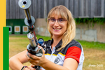 Daniela Vogelbacher siegt im 10-Meter-Mixed-Wettbewerb bei den Weltmeisterschaften laufende Scheibe in Tallinn. (Foto: DSB)