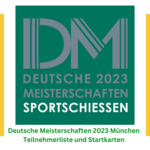 DM 2023 in München: Teilnehmerlisten und Startkarten