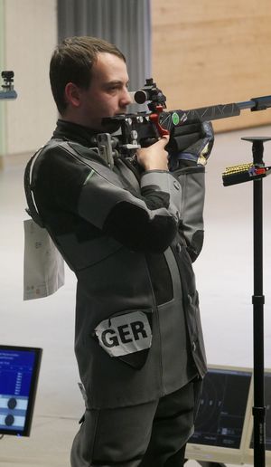 Dennis Welsch verteidigte mit dem KK-Gewehr im Dreistellungskampf seinen letztjährigen Meistertitel.