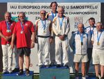 Nach WM-Gold gewannen die Feldarmbrust-Senioren Bernhard Kreps, Karl-Heinz Blumtritt und Karl-Ernst Weißmann auch EM-Gold im Team. (Foto: privat)