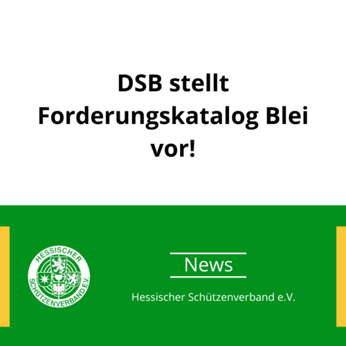 DSB stellt "Forderungskatalog Blei" vor