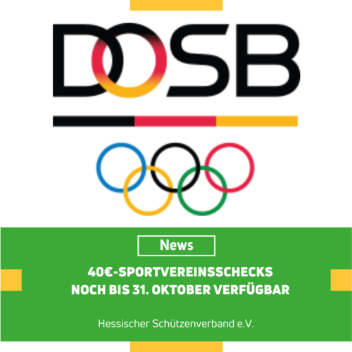 40€-Sportvereinsschecks noch bis 31. Oktober verfügbar