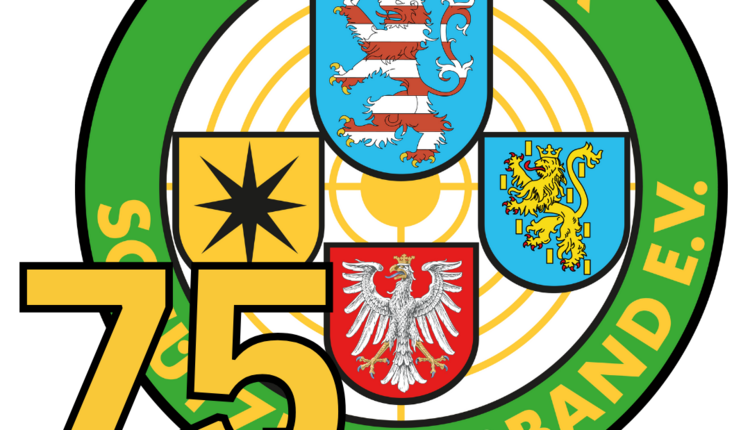 Logo 75 Jahre Hessischer Schützenverband