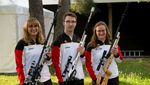 Das DSB-Team für die EM Laufende Scheibe (v.l.): Daniela Vogelbacher, Kris Großheim und Nicola Müller-Faßbender. (Foto: Julian Gebauer/DSB)