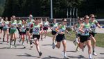 Ein Blick auf die Starterinnen während des Rennens bei den Deutschen Meisterschaften Sommerbiathlon in Ruhpolding. (Foto: DSB)