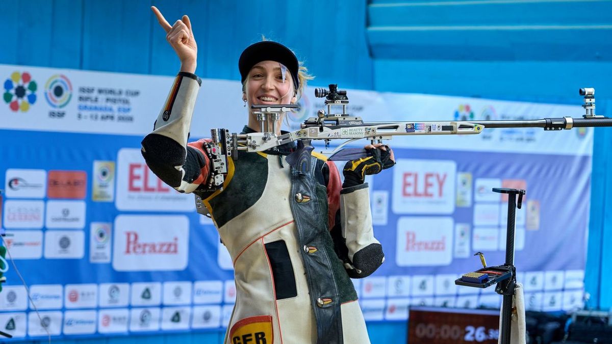 Neuer Weltrekord 3x20 Frauen - Anna Janssen mit 362,9 Ringen. (Foto: ISSF)