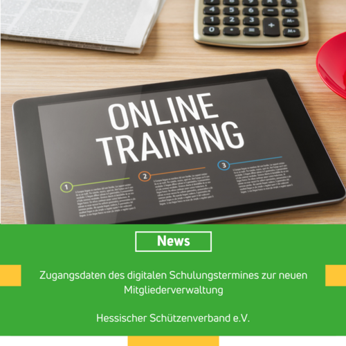 Zugangsdaten des digitalen Schulungstermines zur neuen Mitgliederverwaltung