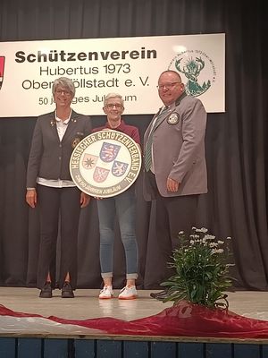 Tanja Frank zu Gast beim SV Ober-Wöllstadt.