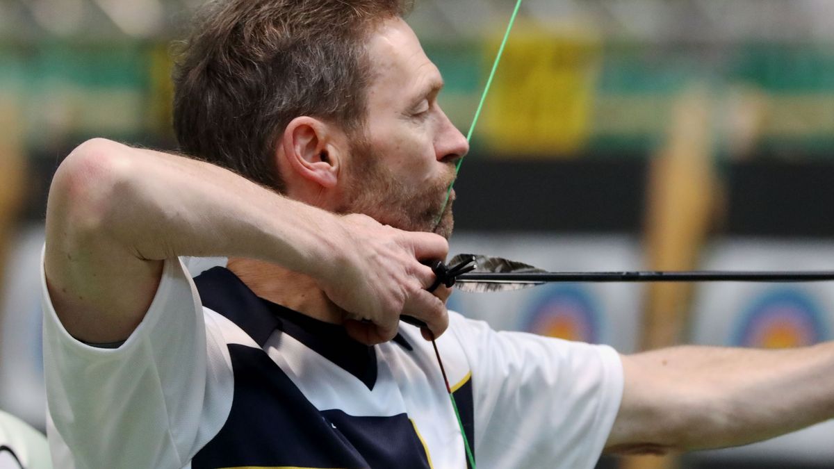 Markus Zellmann gewann Silber in der Recurve-Masterklasse. (Foto: Werner Wabnitz)