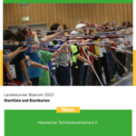 Landesturnier Blasrohr 2023 - Startliste und Startkarten