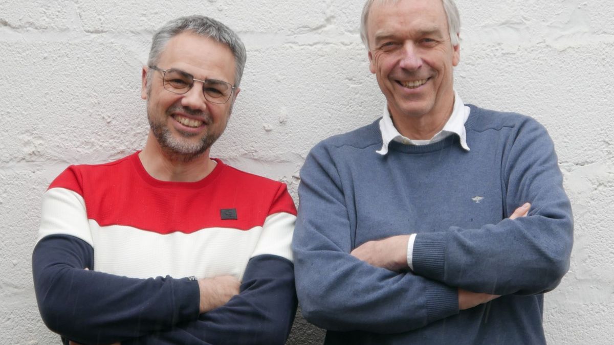 Der zukünftige hessische Landestrainer Gewehr Bernd Back (links) zusammen mit Bill Murray.