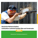 Limitzahlen "Laufende Scheibe 50 Meter" und "Vorderlader"