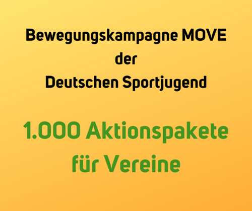 Deutsche Sportjugend: 1.000 Aktionspakete für Vereine