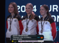 Gold gab es für die Luftgewehr-Juniorinnen bei den Europameisterschaften im Trio-Event.