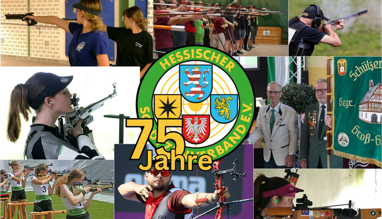 Symbolbilder zum 75-jährigen Jubiläum des Hessischen Schützenverbandes