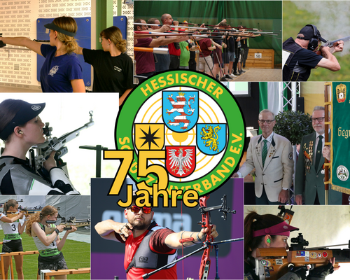 Symbolbilder zum 75-jährigen Jubiläum des Hessischen Schützenverbandes